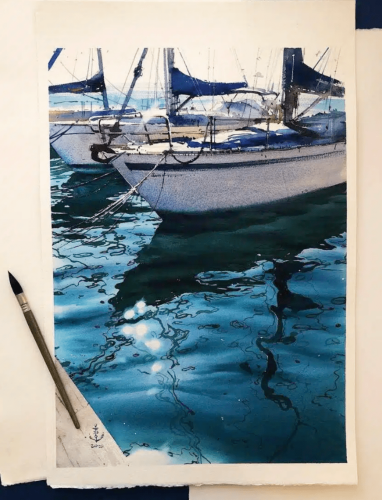 [Арт-Причал] Дарья Митта ― Акварель: от новичка к мастеру. Полный курс (2024)