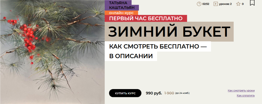 [Татьяна Каштальян] [enterclass] Зимний букет (2024)