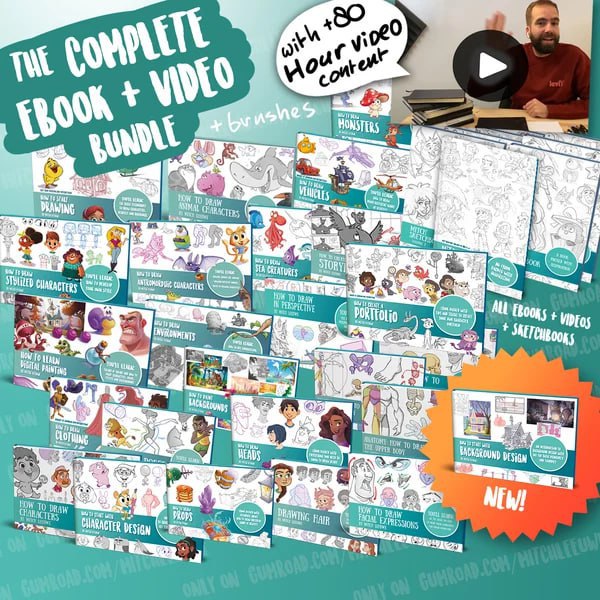 [Mitch Leeuwe] The complete bundle - Сборник пособий по рисованию (2023)