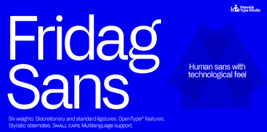 [Myfonts] Fridag Sans Font Family (2022)