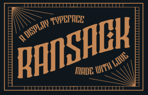 [Creativefabrica] Ransack Font (2022)