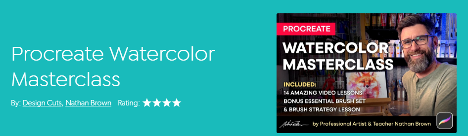 [Design Cuts] Nathan Brown - Акварельная иллюстрация в Procreate (2022)