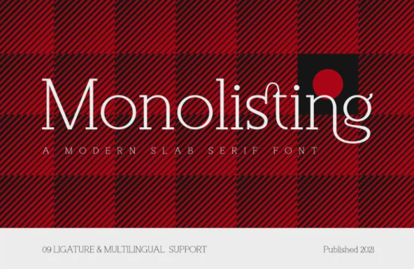 [Fontbundles] Monolisting Font (2022)