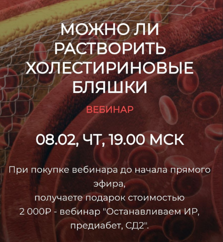 [Валерий Подрубаев] [humberto 2.0] Можно ли растворить холестериновые бляшки (2024)