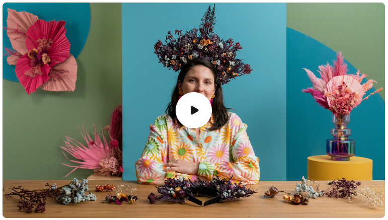 [Domestika] Marina Dias — Декор из цветов и сухих листьев (2024)