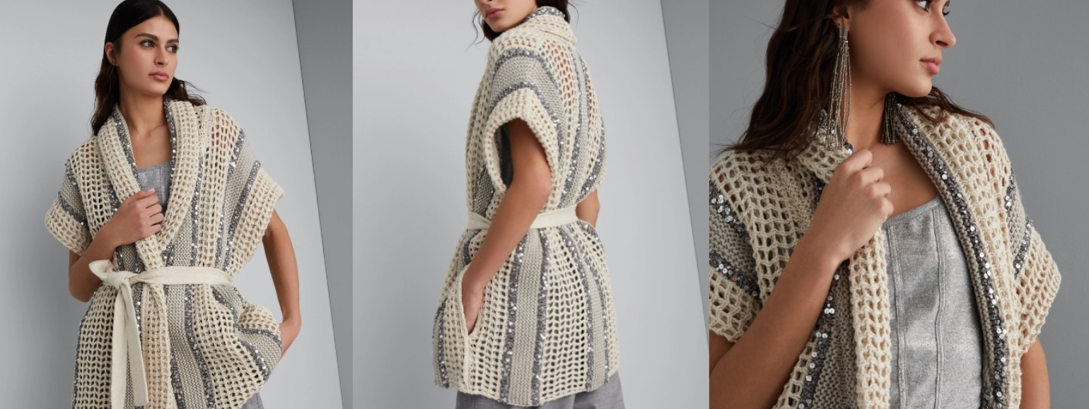 [ДомПряжи] [Вязание] Жилет в стиле городской шик (2024)