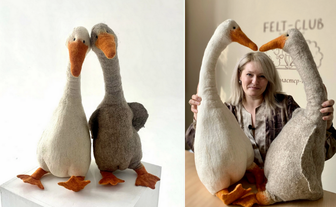 [Юлия Хабарова] [Куклы] [Валяние] Гусь (2024)