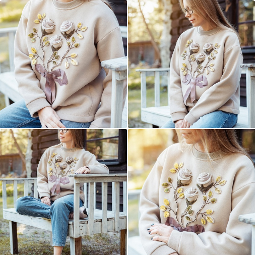 [Инга-Марита] [Inga Marita School] [Вышивка] Дача от кутюр. Толстовка (2023)