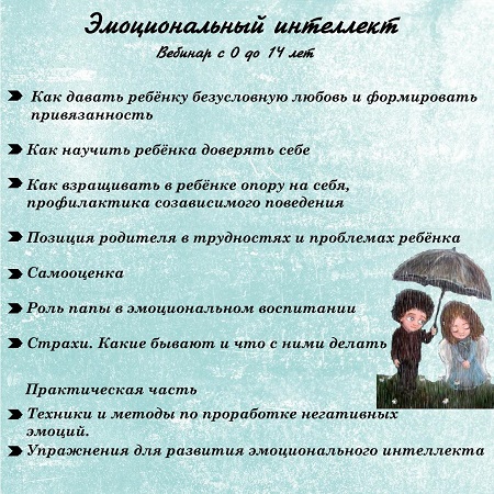 [Ирина Стукалова] Эмоциональный интеллект. Вебинар с 0 до 14 лет (2022)